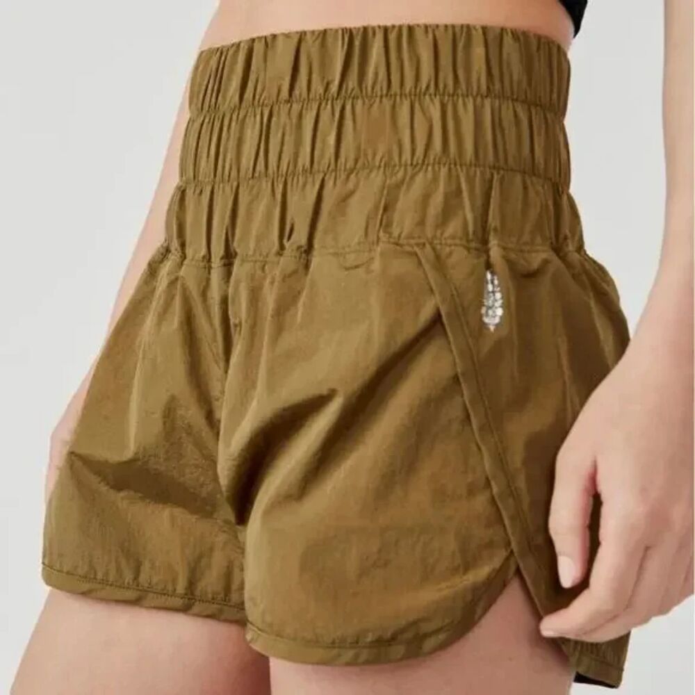 Free People Movement The Way Home Shorts, Olive, Size M